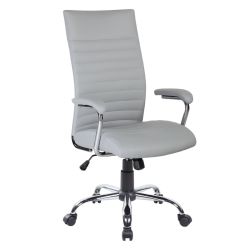 POLTRONA UFF. SAN FRANCISCO C/ BRAC GRIGIA E8234HG