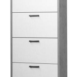 SCARPIERA 4 RIBALTE OSSIDO-BIANCO 3280 OSB 75X33.5X152 CM