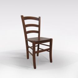 SEDIA LEGNO VENEZIA SED MASSELLO SED842 COL. NOCE