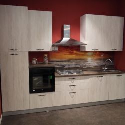 CUCINA COMPONIBILE AMBER L.330 ROVERE BROWN SX