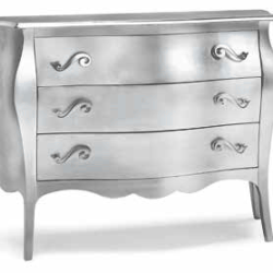 COMO' 3 CASSETTI DA 100 FOGLIA ARGENTO 1251