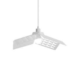 SOSPENSIONE GEO IN METALLO BIANCO 45X45 CM