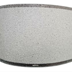 Plafoniera rettangolare reflex led 30x18 vetro diamantino bianco pan1