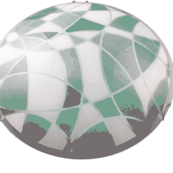 PLAFONIERA MOSAICO VERDE DM40 PAN5