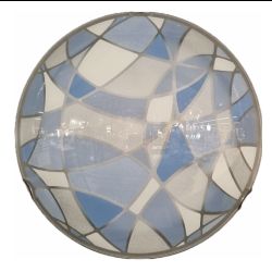 PLAFONIERA MOSAICO AZZURRO DIAM. 30 PAN5