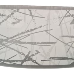 Plafoniera rettangolare tratto bianco 30x20 pan5