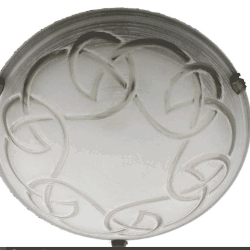 PLAFONIERA MOD. GRECA AMBRATA DM30 PAN6