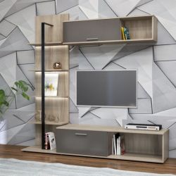 SOGGIORNO ELITE STRUTT. OLMO BIONDO FRONTAE GRIGIO COBALTO 190X40 GRK46