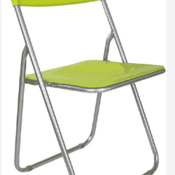 SEDIA PIEGH. COLOURS STRUT. ACCIAIO SED. PLAST. VERDE ART.2803003