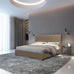 LETTO TORONTO PRONTOLETTO 160X190 S/RETE TORTORA LET619