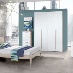 TEAM CAMERETTA 4A+1LETTO 120 OLMO/BIANCO LARICE SENZA SETTIMINO