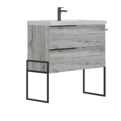 COMP. BAGNO FEBE2 CM80 QUERCIA FEBE280QUNA C/SPECC FL80 E FARETTO 01