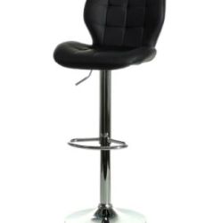 SGABELLO GAS MADRID H.87/107CM NERO ART. 697315