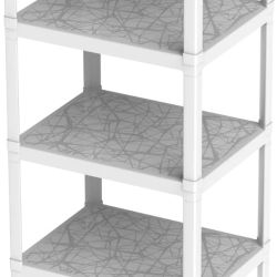 SCAFFALATURA 4 PIANI BIANCA 75X60XH.187 ART.60025