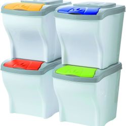 PATTUMIERA DIFF. POKER 4PZ. 20LT ART.40300