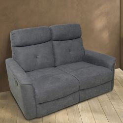 DIVANO 2P ENEA C/RELAX MANUALE GRIGIO SCURO DIV682