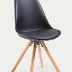 SEDIA C/GAMBE  LEGNO NERA 686831