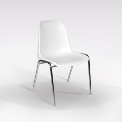 SEDIA ELENA IN PLASTICA GRIGIO CHIARO ELENA2