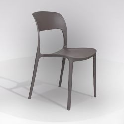 SEDIA VALENTINA POLIPROP ANTRACITE SED246