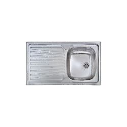 LAVELLO ACCIAIO MONDIAL 1 VASCA DESTRA