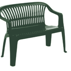 PANCHINA ESTERNO DIVA VERDE IMPILABILE