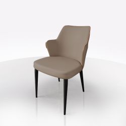 SEDIA GAMBE BLACK E SEDUTA TOUPE SED154