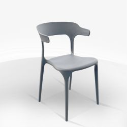 SEDIA FRANCESCA POLIPROP. GRIGIA SED239