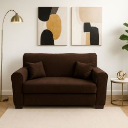 MINI ESTASI DIVANO 2 POSTI ZOE 04 MARRONE