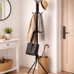Appendiabiti da terra Jorid 12 posti nero