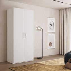 Armadio 2 ante battenti Swift bianco