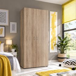 Armadio 2 ante rovere 5812266S L.80 P.52 H.177 cm