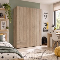 Armadio 3 ante 2 cassetti rovere sonoma 5812366I