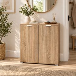 Base 2 ante 75x38x85 rovere sonoma ART.1238 RSN per ingresso