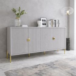 Credenza Lotus cannettato effetto cachemere cr8