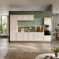 Cucina Elsa camelia frassino pensili Sandy verde dune