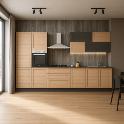 Cucina moderna Elsa maniglia integrata ambientata