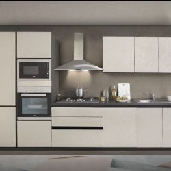 Cucina moderna Zoe 363 cm maniglia a gola