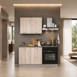 Cucina monoblocco Mira Oregon 150 cm con elettrodomestici