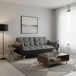 DIVANO LETTO CARLO GRIGIO DL8237