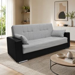 Divano letto clic clac Padova black mabel div1264