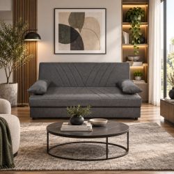 Divano letto Fuji tessuto grigio DL778 clic clac
