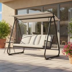 Dondolo 3 posti Dedalo grigio chiaro