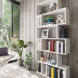 LIBRERIA SCAFFALE ATENA BIANCA ALTA