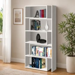 Libreria estensibile CR16 bianco rovere LIB136