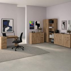 Linea arredo mobili da ufficio Espresso rovere