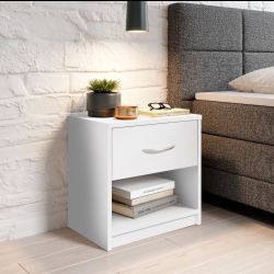 COMODINO PEPE 1 CASS. BIANCO MOD. 38533172 L.39 P.28 H.41