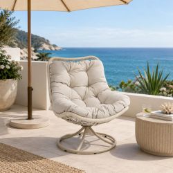 Poltrona girevole da esterno Azores 0661796 in terrazza