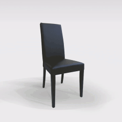 SEDIA DENVER ECOPELLE NERA SED77