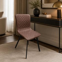 Sedia Nancy ecopelle vintage rouge SED14