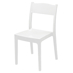 Sedia Vesta resina bianca